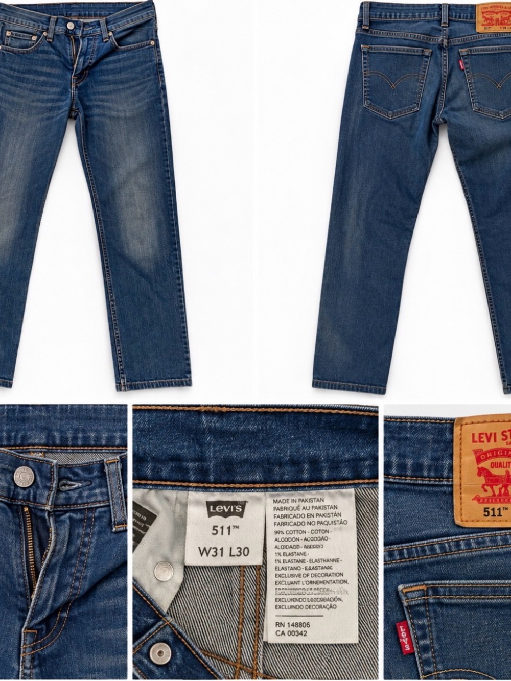 Levi's 511 Slim Straight Men's Jeans in Medium Blue Wash